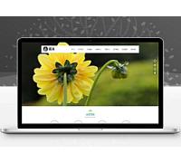 (自适应手机端)园林花卉种植类网站pbootcms模板 园林景观设计网站源码下载